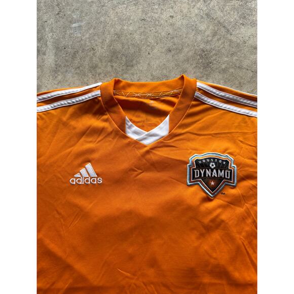 2013/14 MLS Houston Dynamo Orange Soccer Jersey #24 Size Medium Climacool - Picture 3 of 8